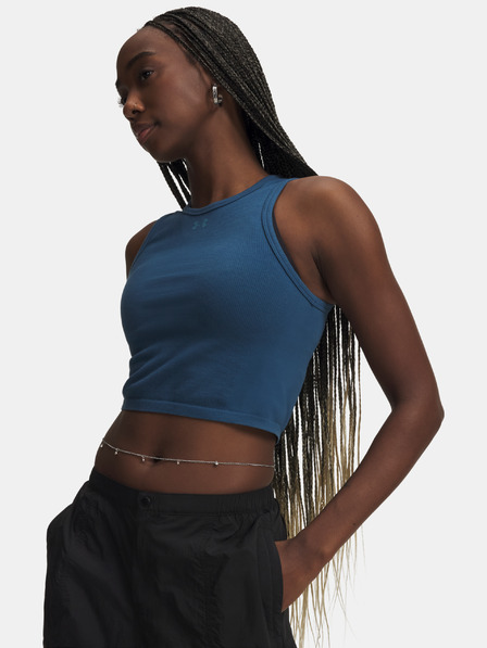 Under Armour Ženska majica brez rokavov Under Armour Seamless Cotton Hand Tank-BLU