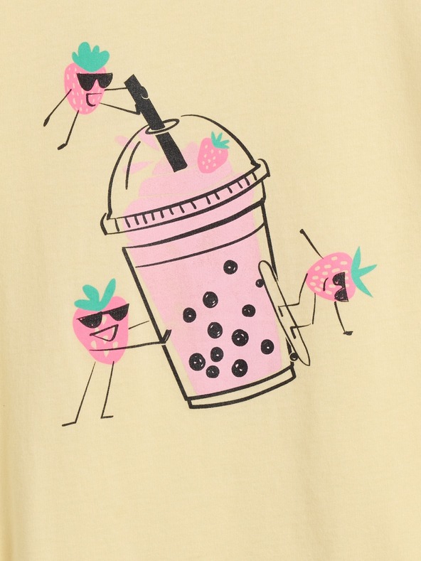 GAP Otroška majica s potiskom Gap