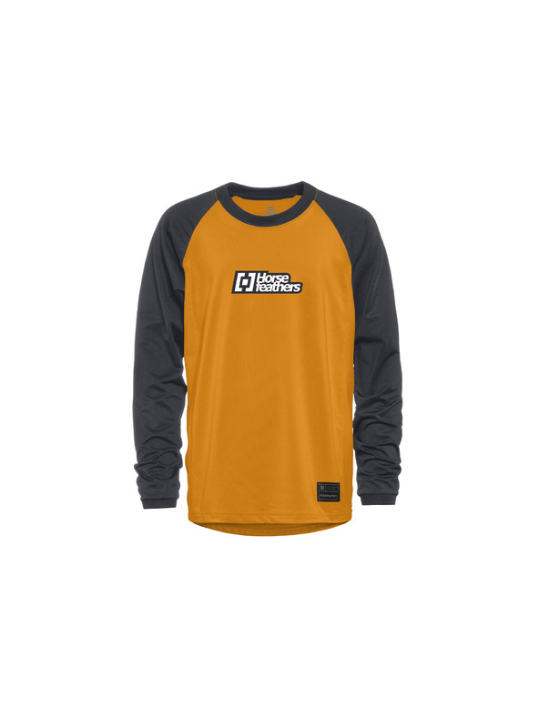 Horsefeathers Otroški kolesarski dres Spike LS - sunflower/indigo