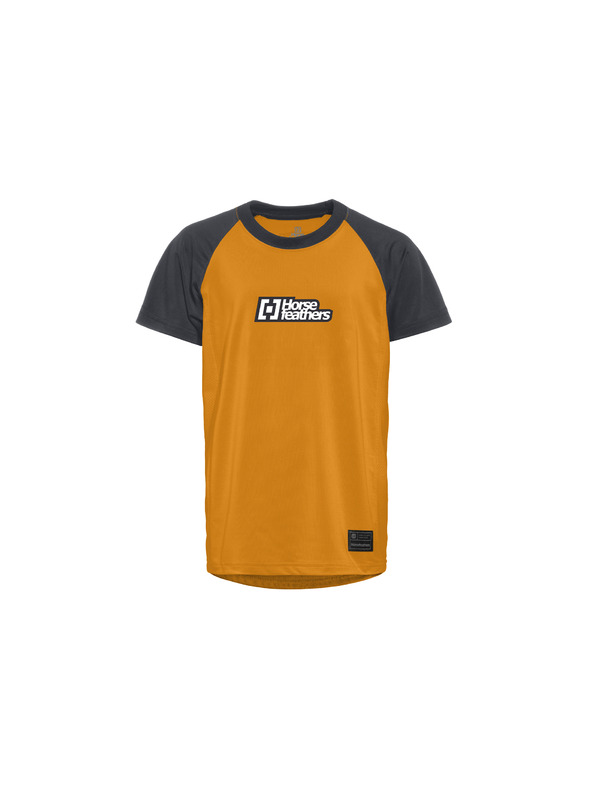 Horsefeathers Otroški kolesarski dres Spike - sunflower/indigo