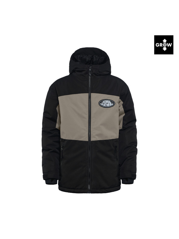 Horsefeathers Otroška bunda Juno - black/taupe