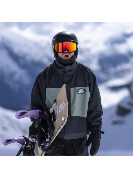 Horsefeathers Smučarska očala Huck - black/mirror red