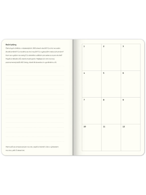 ELLA & MAX Nedatiran načrtovalnik Note to self, 5 minut na dan, 13 × 21 cm