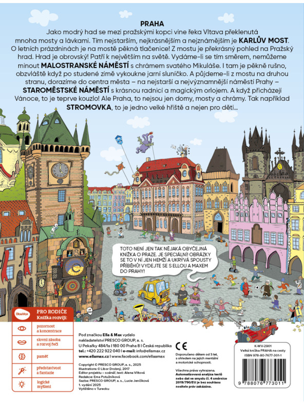 ELLA & MAX Na potovanja – Velika knjiga PRAGA