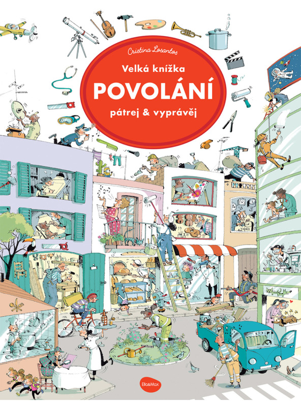 ELLA & MAX Velika knjiga POKLICI – Raziskuj in pripoveduj