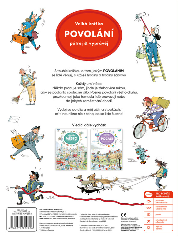 ELLA & MAX Velika knjiga POKLICI – Raziskuj in pripoveduj