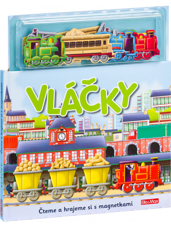 ELLA & MAX VLAKI ─ Knjiga z magnetki
