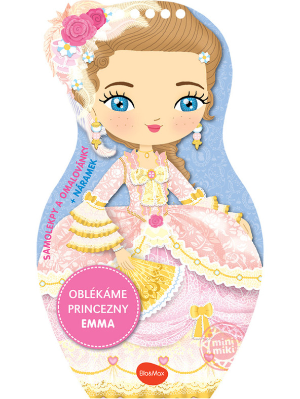 ELLA & MAX Oblačimo lutke PRINCESA EMMA – Obarvanka