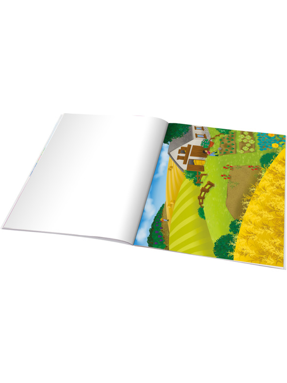 ELLA & MAX Čitaj in lepljaj – NA KMETIJI, knjiga s nalepkami