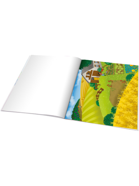 ELLA & MAX Čitaj in lepljaj – NA KMETIJI, knjiga s nalepkami