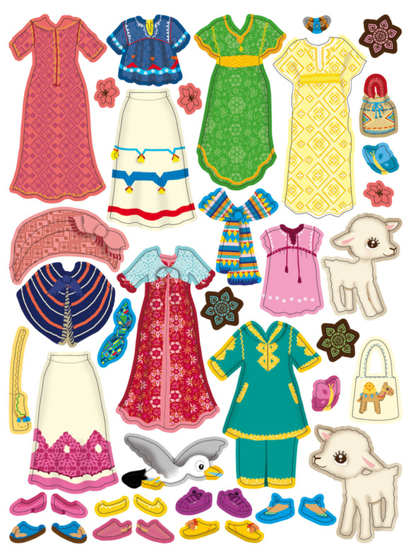 ELLA & MAX Obleke za LUNU – Knjiga nalepk