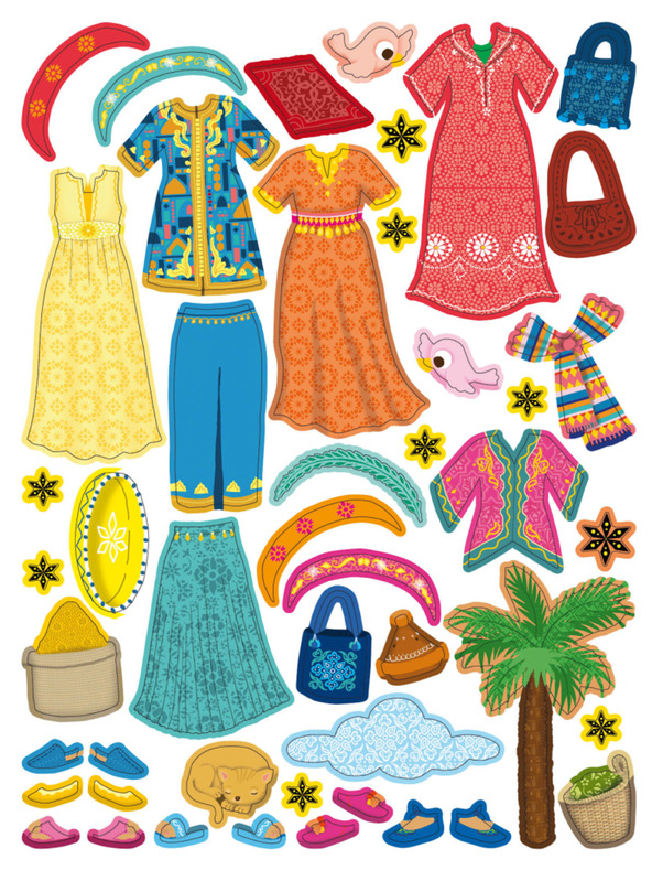 ELLA & MAX Obleke za LUNU – Knjiga nalepk