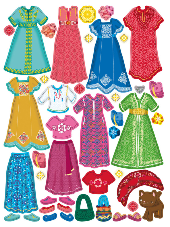 ELLA & MAX Obleke za LUNU – Knjiga nalepk