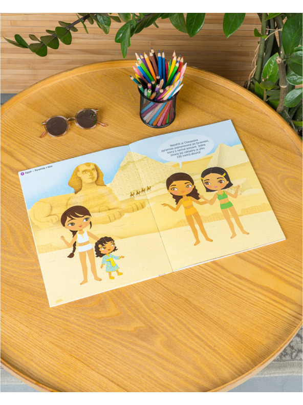 ELLA & MAX Obleke iz celog sveta ČUDA SVETA – Knjiga nalepk