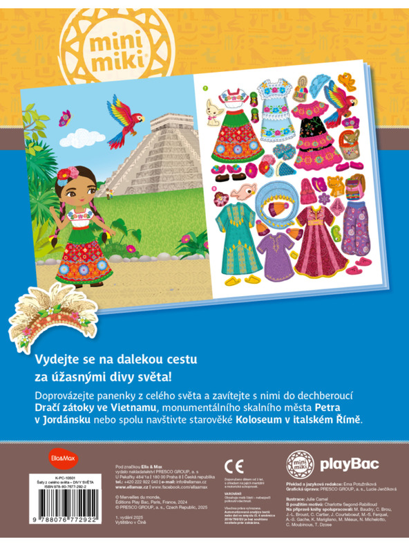 ELLA & MAX Obleke iz celog sveta ČUDA SVETA – Knjiga nalepk