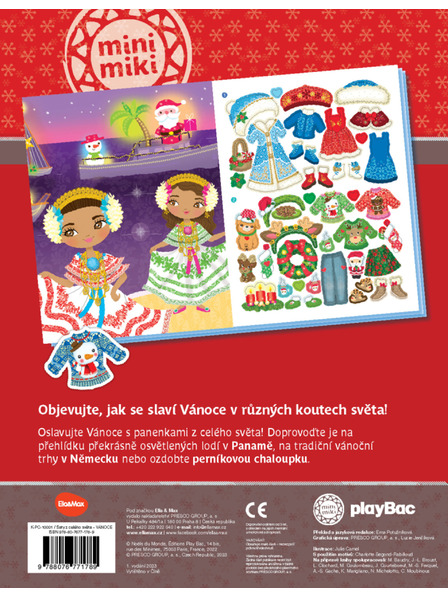 ELLA & MAX Obleke iz celega sveta BOŽIČ ─ Knjiga nalepk