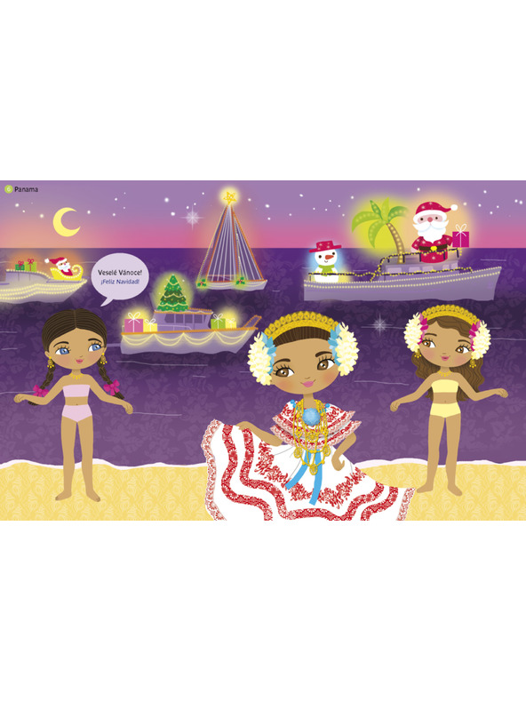 ELLA & MAX Obleke iz celega sveta BOŽIČ ─ Knjiga nalepk