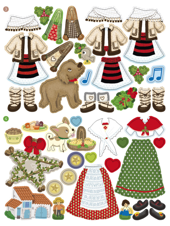 ELLA & MAX Obleke iz celega sveta BOŽIČ ─ Knjiga nalepk