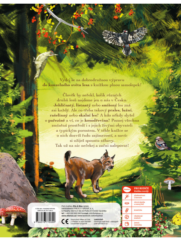 ELLA & MAX ČAROBNI SVET GOZDA – Knjiga nalepk