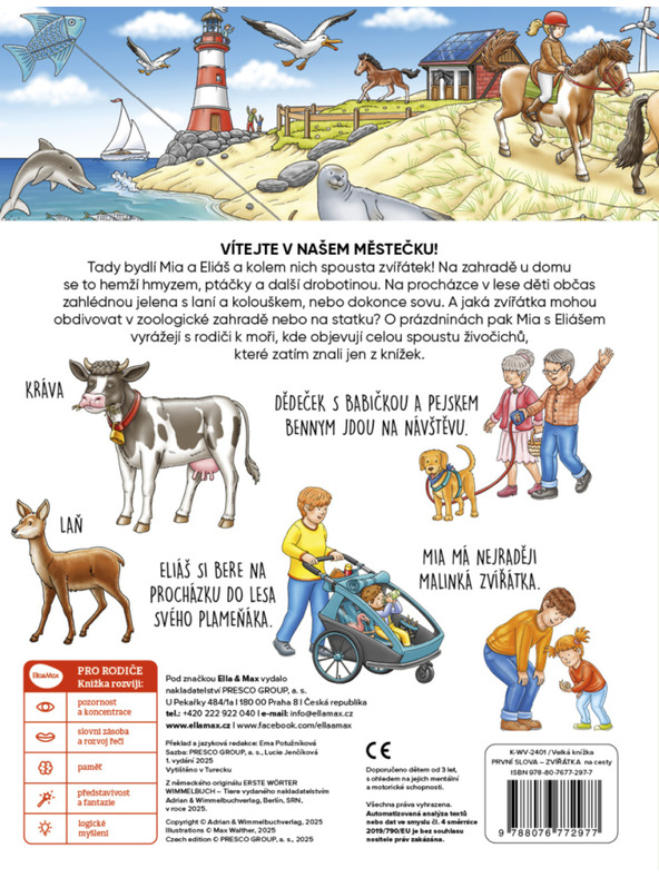 ELLA & MAX Na potovanja – Velika knjiga ŽIVALI – PRVA BESEDA