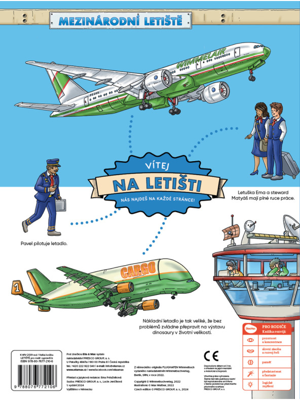 ELLA & MAX Velika knjiga LETALIŠČE za majhne pripovedovalce