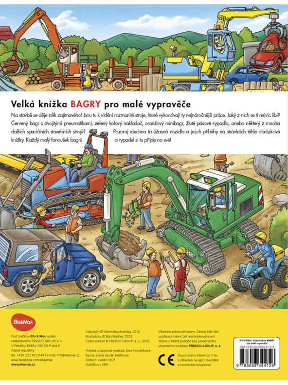 ELLA & MAX Velika knjiga BAGERJI za majhne pripovedovalce