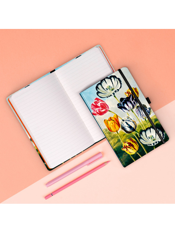 NOTIQUE NOTIQUE Zvezki Tulipani Kateřiny Winterové, črtast, 13 x 21 cm