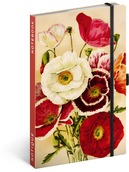 NOTIQUE NOTIQUE Zvezki Makovke Kateřiny Winterové, črtast, 13 x 21 cm