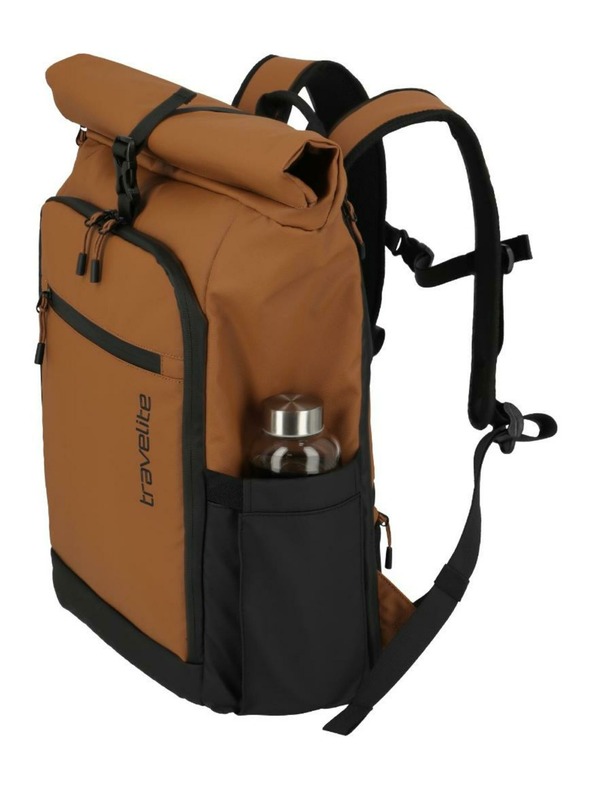 Travelite Nahrbtnik Travelite Briize Backpack M Roll-Up Curry