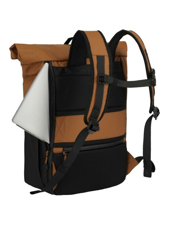 Travelite Nahrbtnik Travelite Briize Backpack M Roll-Up Curry
