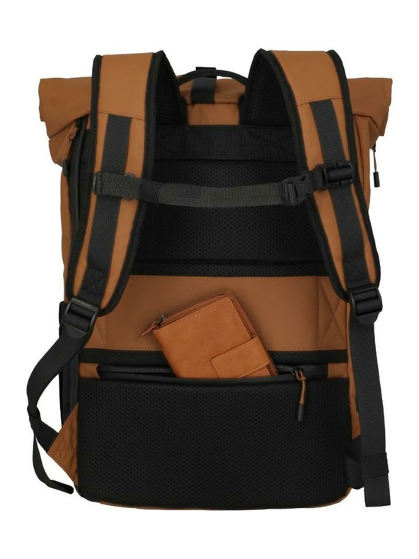 Travelite Nahrbtnik Travelite Briize Backpack M Roll-Up Curry