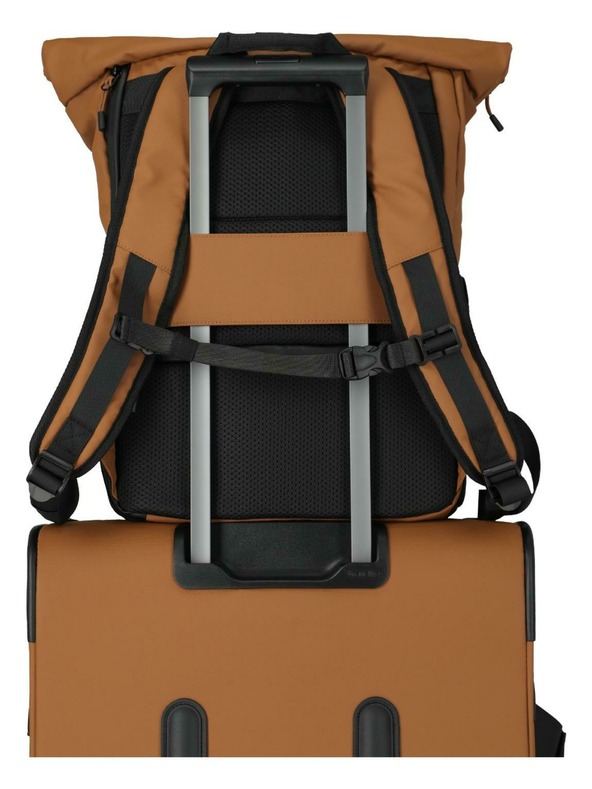 Travelite Nahrbtnik Travelite Briize Backpack M Roll-Up Curry