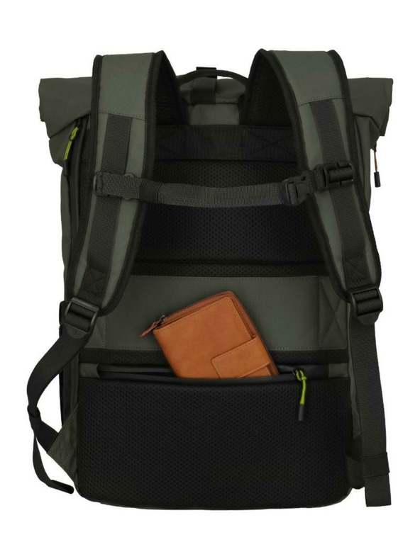 Travelite Nahrbtnik Travelite Briize Backpack M Roll-Up Khaki