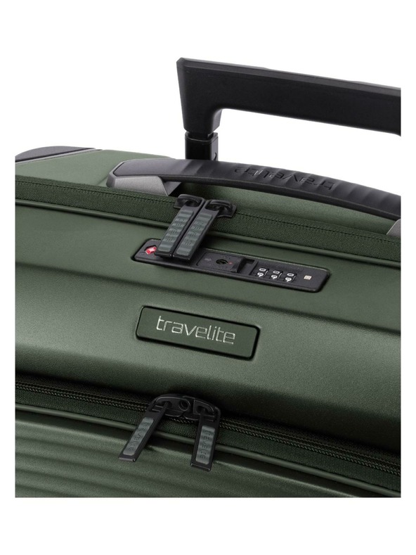 Travelite Potovalni kovček Travelite Millennium S Front pocket Pine Green