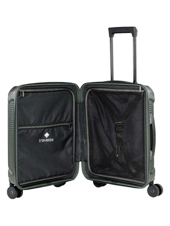 Travelite Potovalni kovček Travelite Millennium S Front pocket Pine Green