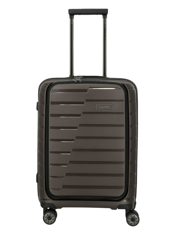 Travelite Potovalni kovček Travelite Air Base 4w S Front pocket Coffee