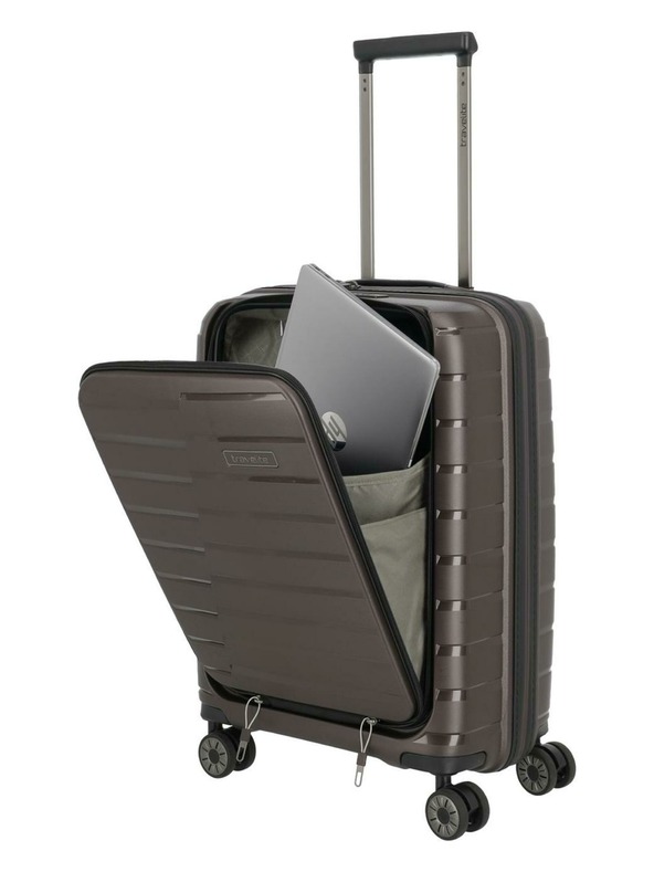 Travelite Potovalni kovček Travelite Air Base 4w S Front pocket Coffee