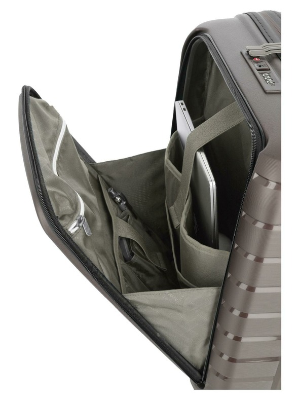 Travelite Potovalni kovček Travelite Air Base 4w S Front pocket Coffee