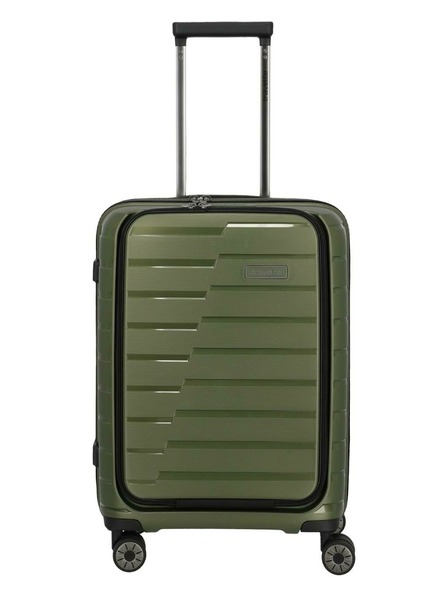 Travelite Potovalni kovček Travelite Air Base 4w S Front pocket Olive