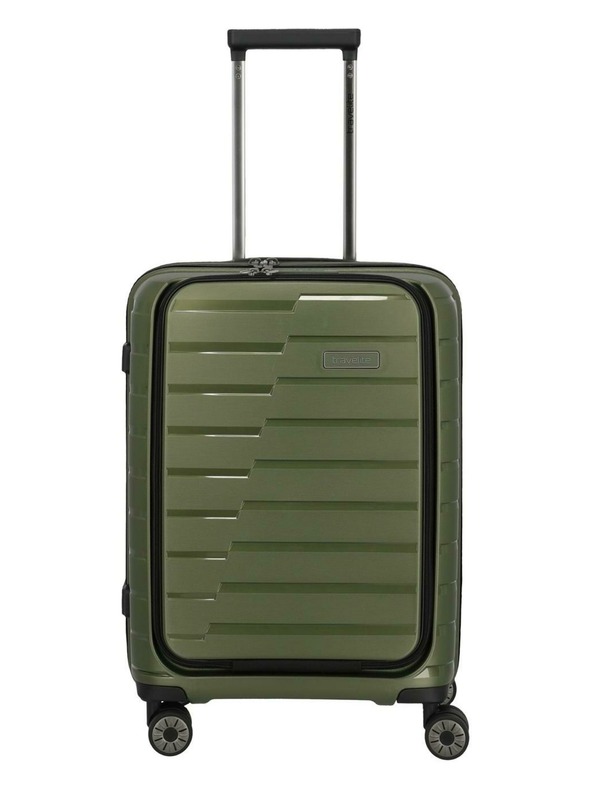 Travelite Potovalni kovček Travelite Air Base 4w S Front pocket Olive