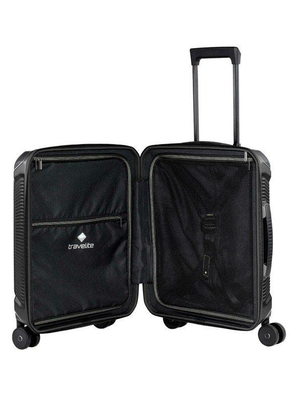 Travelite Potovalni kovček Travelite Millennium S Front pocket Black