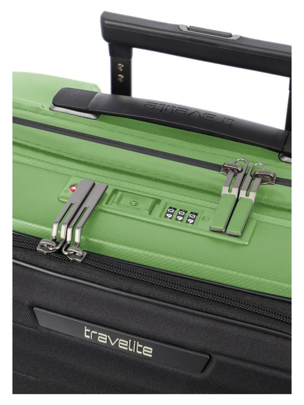 Travelite Komplet potovalnih kovčkov Travelite Mooby S,M,L Front pocket Green