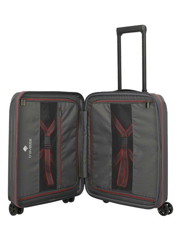 Travelite Komplet potovalnih kovčkov Travelite Dynamiic S,M,L exp Anthracite