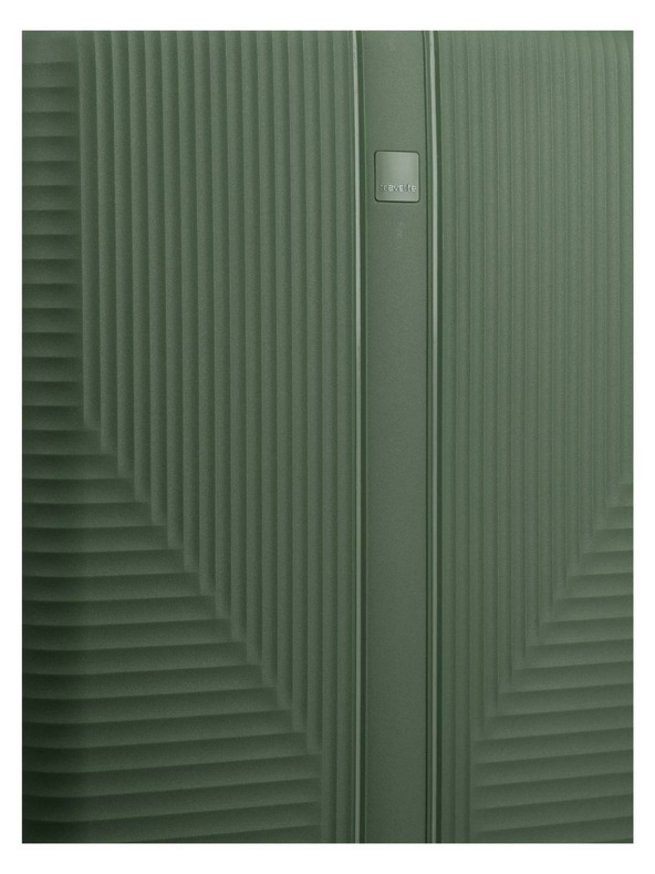Travelite Komplet potovalnih kovčkov Travelite Air Stripe S,M,L Green