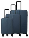 Travelite Komplet potovalnih kovčkov Travelite Air Stripe S,M,L Slim Navy