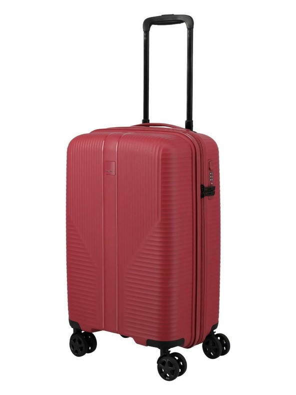 Travelite Komplet potovalnih kovčkov Travelite Air Stripe S,M,L Slim Red