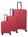 Travelite Komplet potovalnih kovčkov Travelite Air Stripe S,M,L Red