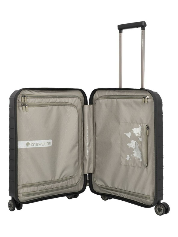 Travelite Komplet potovalnih kovčkov Travelite Mooby S,M,L Front pocket Black