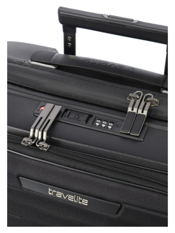 Travelite Komplet potovalnih kovčkov Travelite Mooby S,M,L Front pocket Black