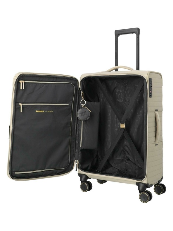 Travelite Potovalni kovček Travelite BARBARA Stepp M Satin nude